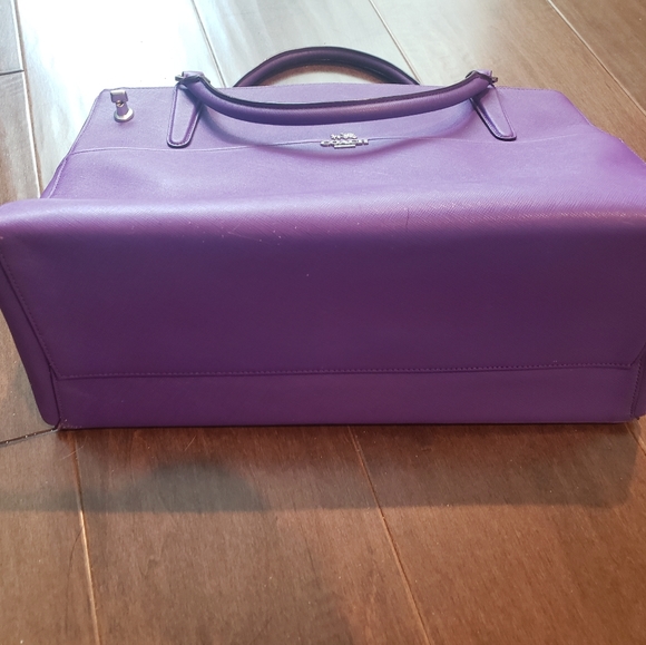 Purple Iris Coach Tote - Picture 5 of 9